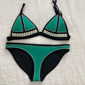 TRIANGL Green Bikini Set